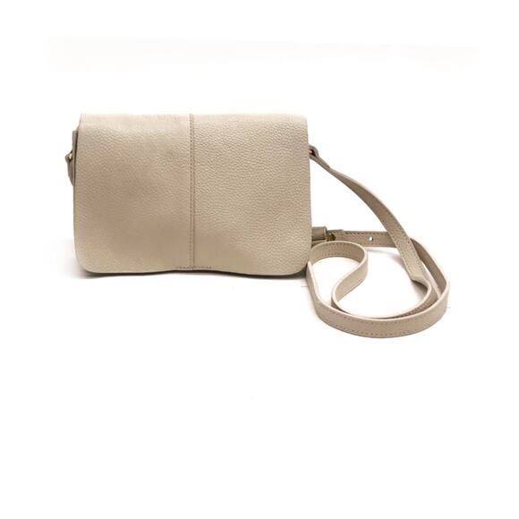 NWT btb LA Leather Ivory Kelly Crossbody Bag - Picture 1 of 8